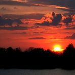 Sonnenuntergang am Weiher