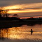 Sonnenuntergang am Weiher