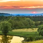 Sonnenuntergang am Weiher