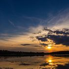 Sonnenuntergang am Weiher