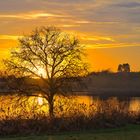 Sonnenuntergang am Weiher