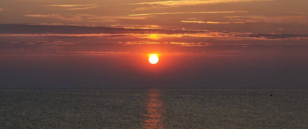 Sonnenuntergang am Weissenhäuser Strand