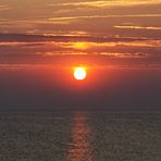 Sonnenuntergang am Weissenhäuser Strand