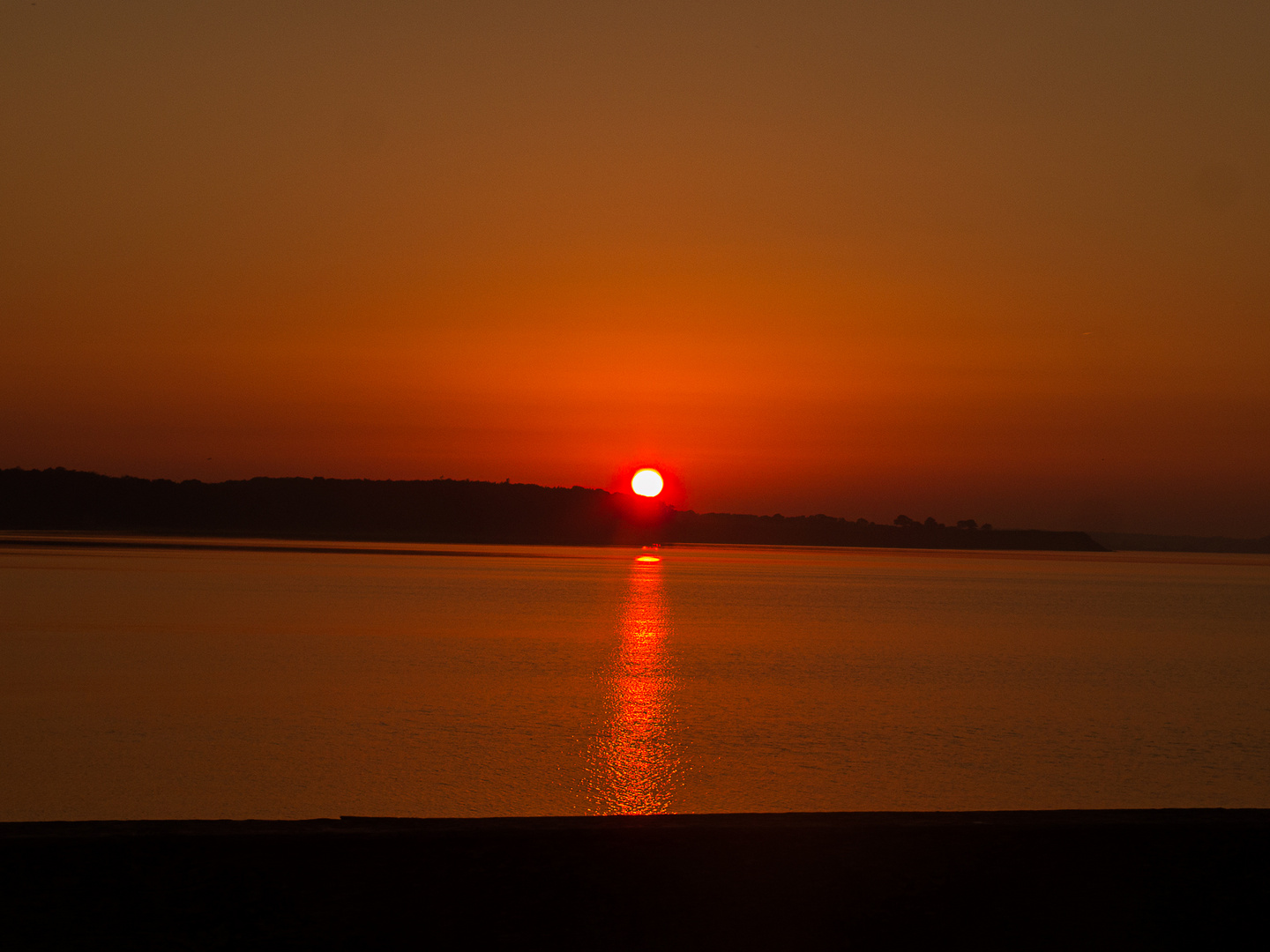 Sonnenuntergang am Weissenhäuser Strand