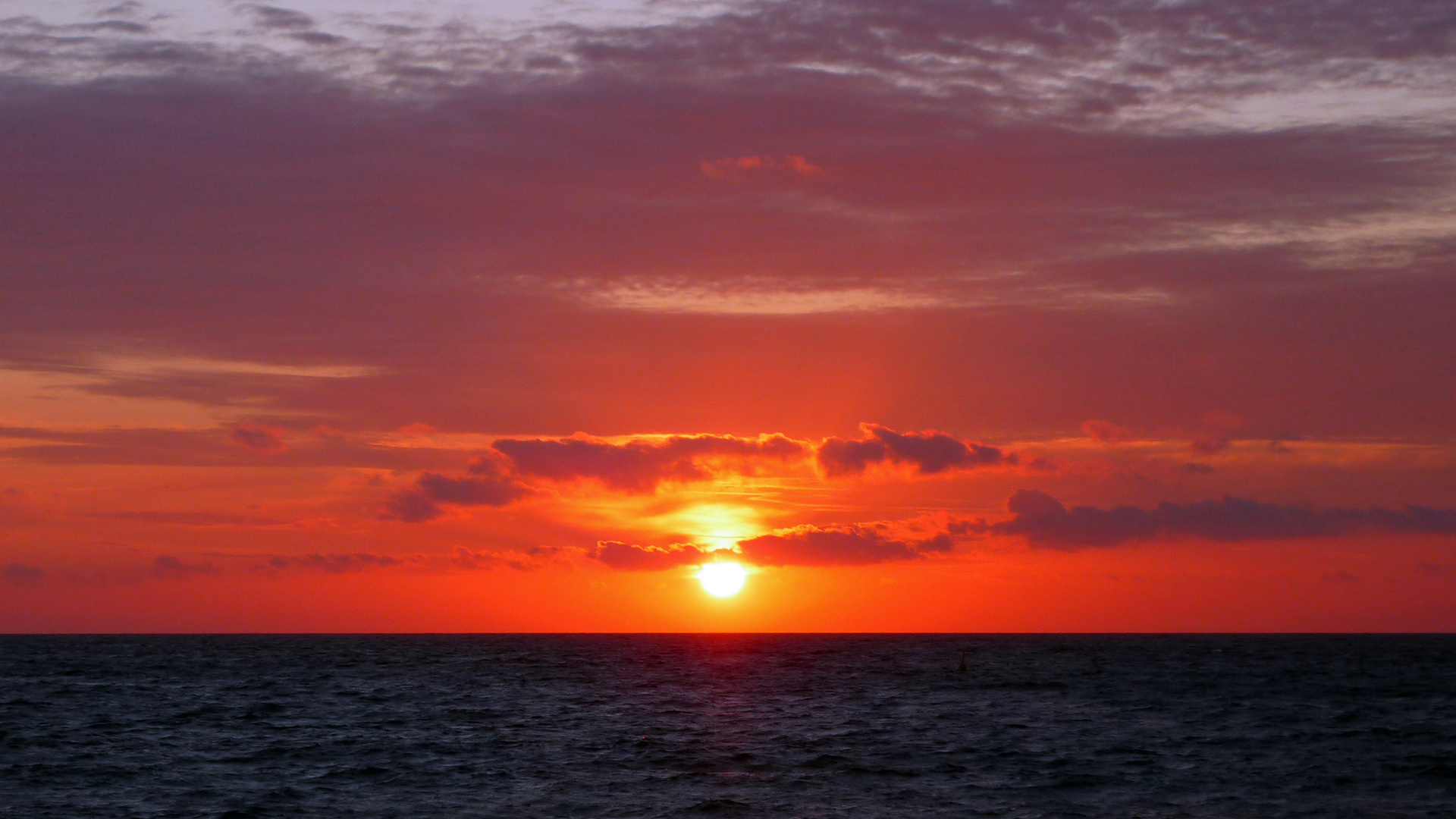 Sonnenuntergang am Weissenhäuser Strand