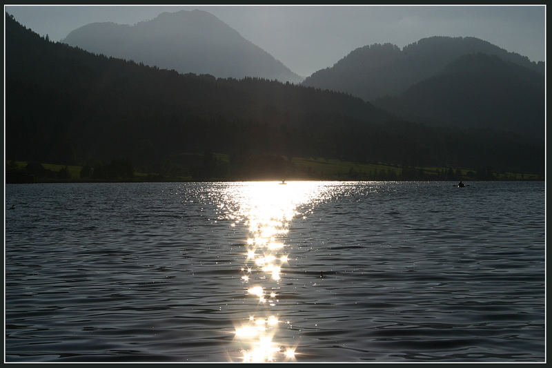 Sonnenuntergang am Weißensee