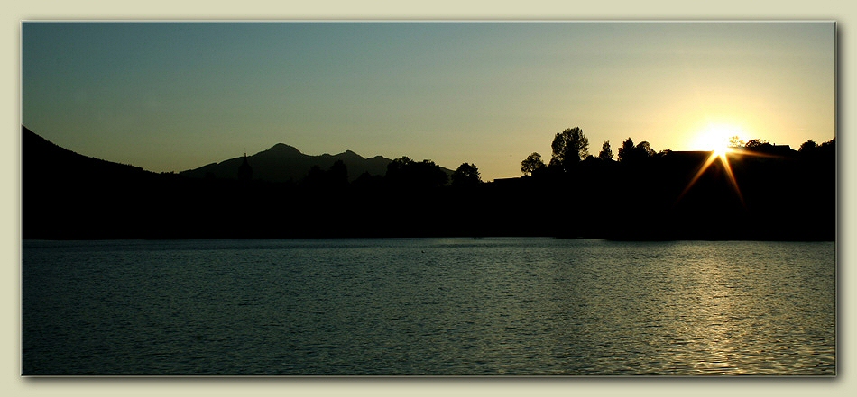 Sonnenuntergang am Weißensee