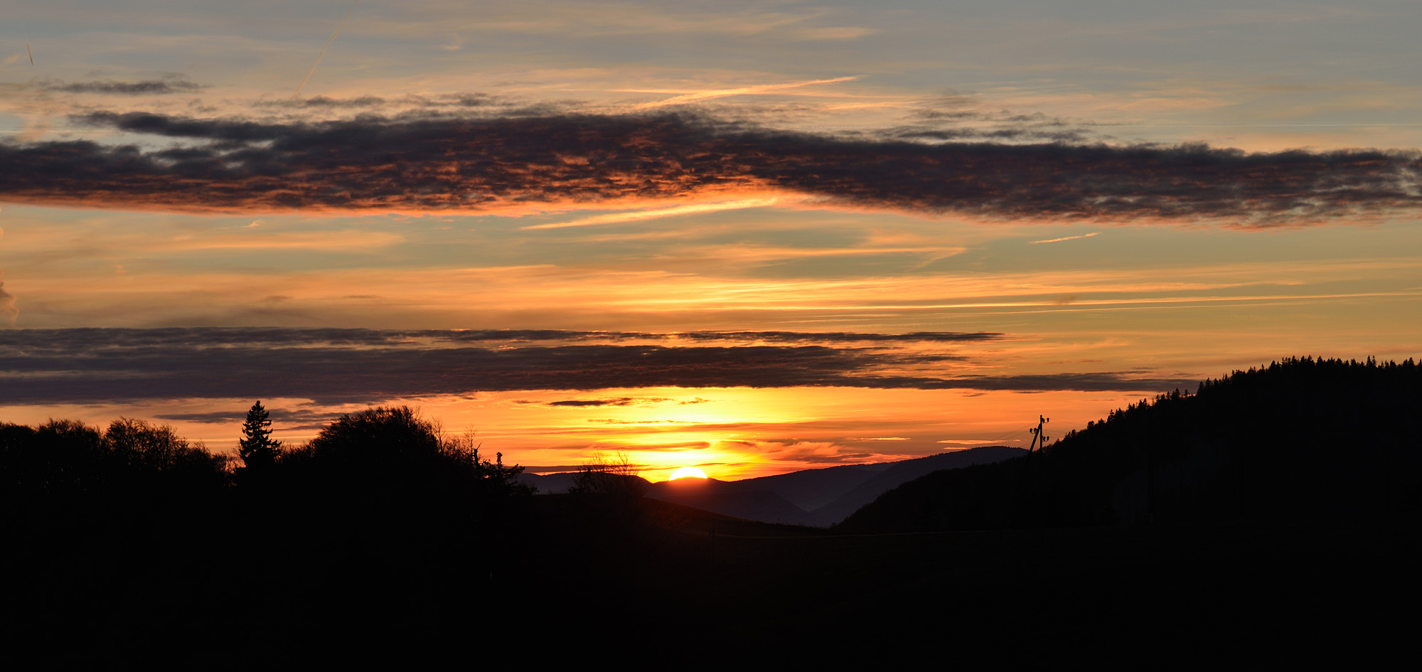 Sonnenuntergang am Weissenstein # 2