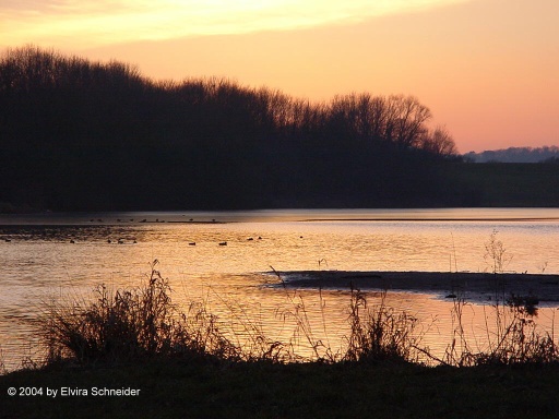 Sonnenuntergang am Wendebach Stausee