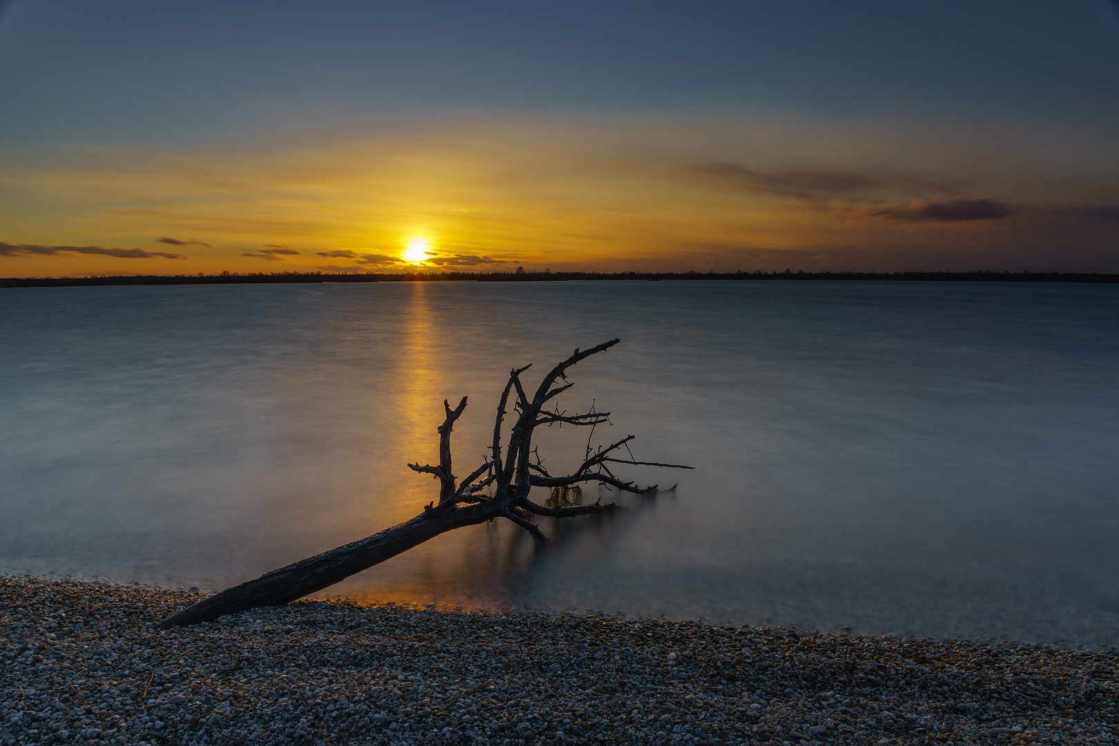 Sonnenuntergang am Werbeliner See