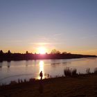 Sonnenuntergang am Werdersee, Bremen-Habenhausen