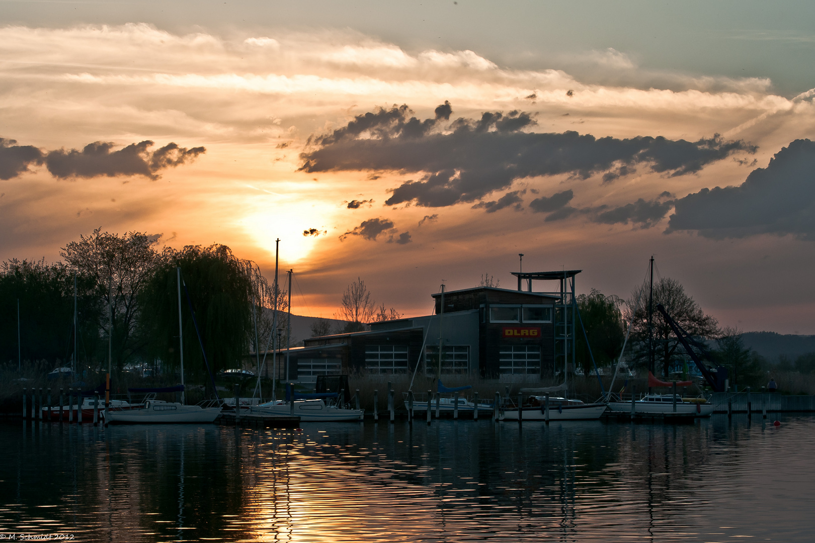 Sonnenuntergang am Werratalsee