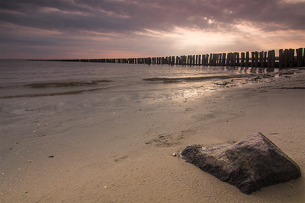 Sonnenuntergang am Westend von Spiekeroog