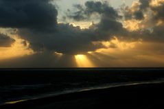 Sonnenuntergang am westlichen Zipfel Dänemark