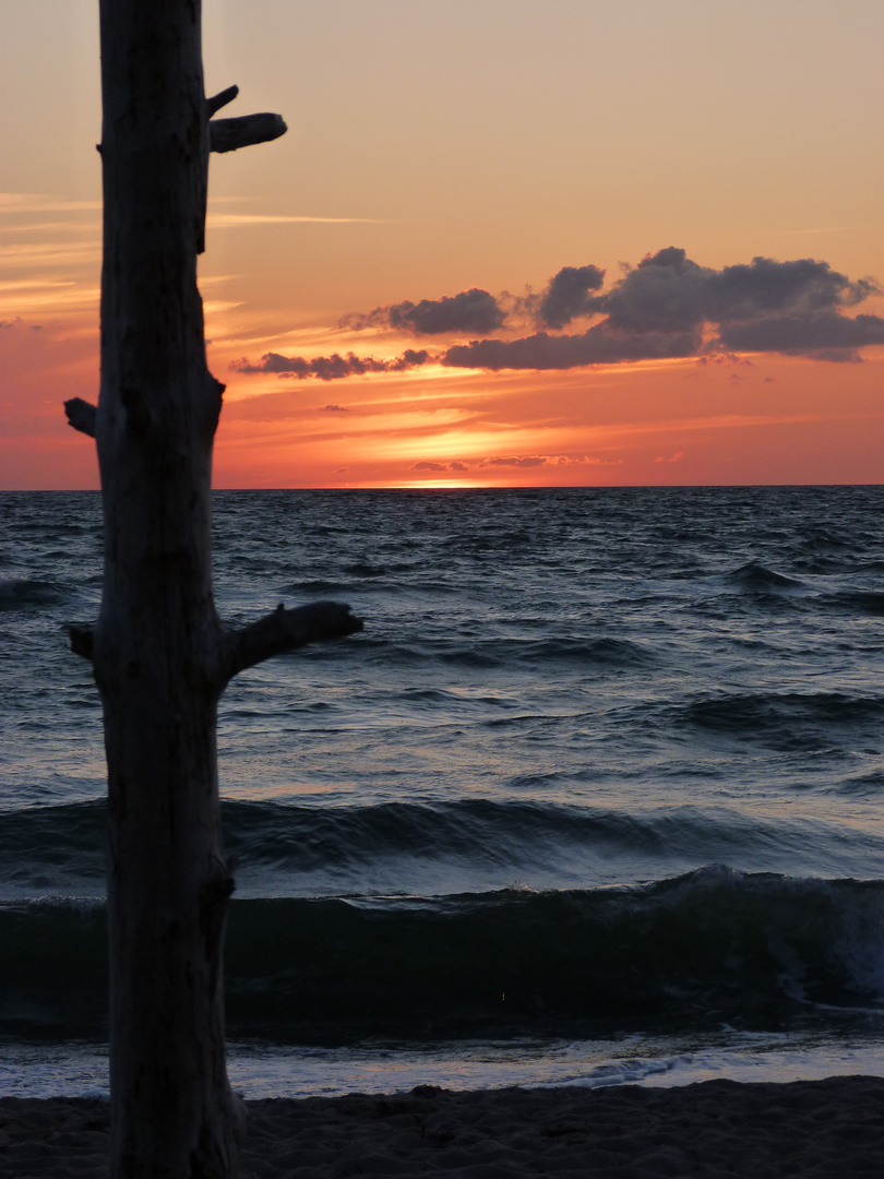 Sonnenuntergang am Weststrand