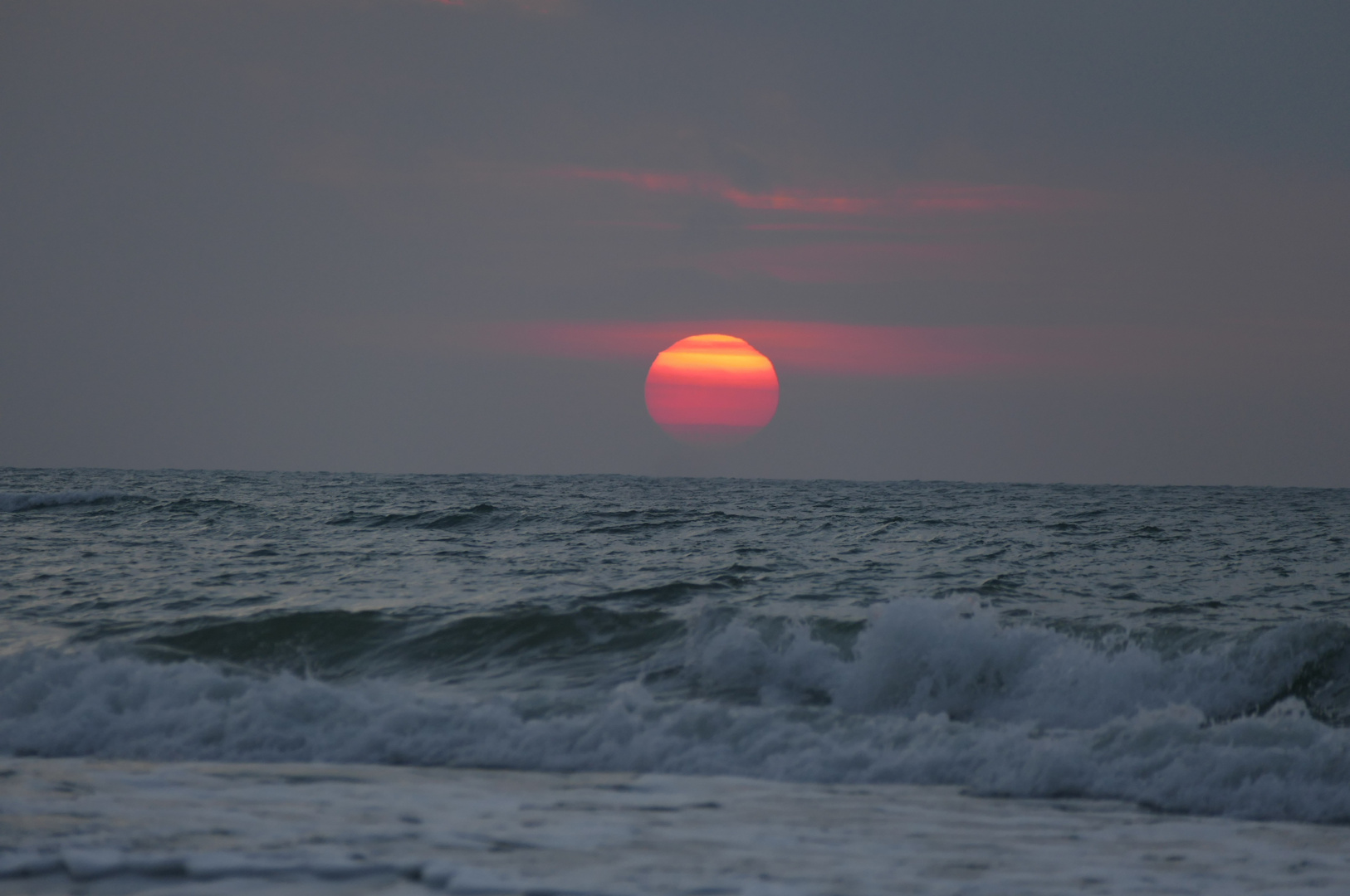 Sonnenuntergang am Weststrand