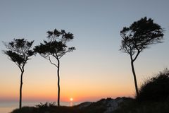 Sonnenuntergang am Weststrand