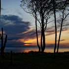 Sonnenuntergang am Weststrand auf dem Darß