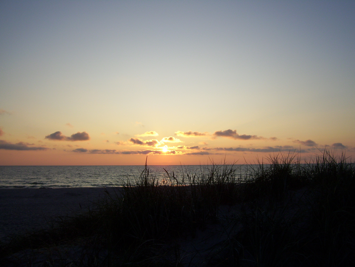 Sonnenuntergang am Weststrand