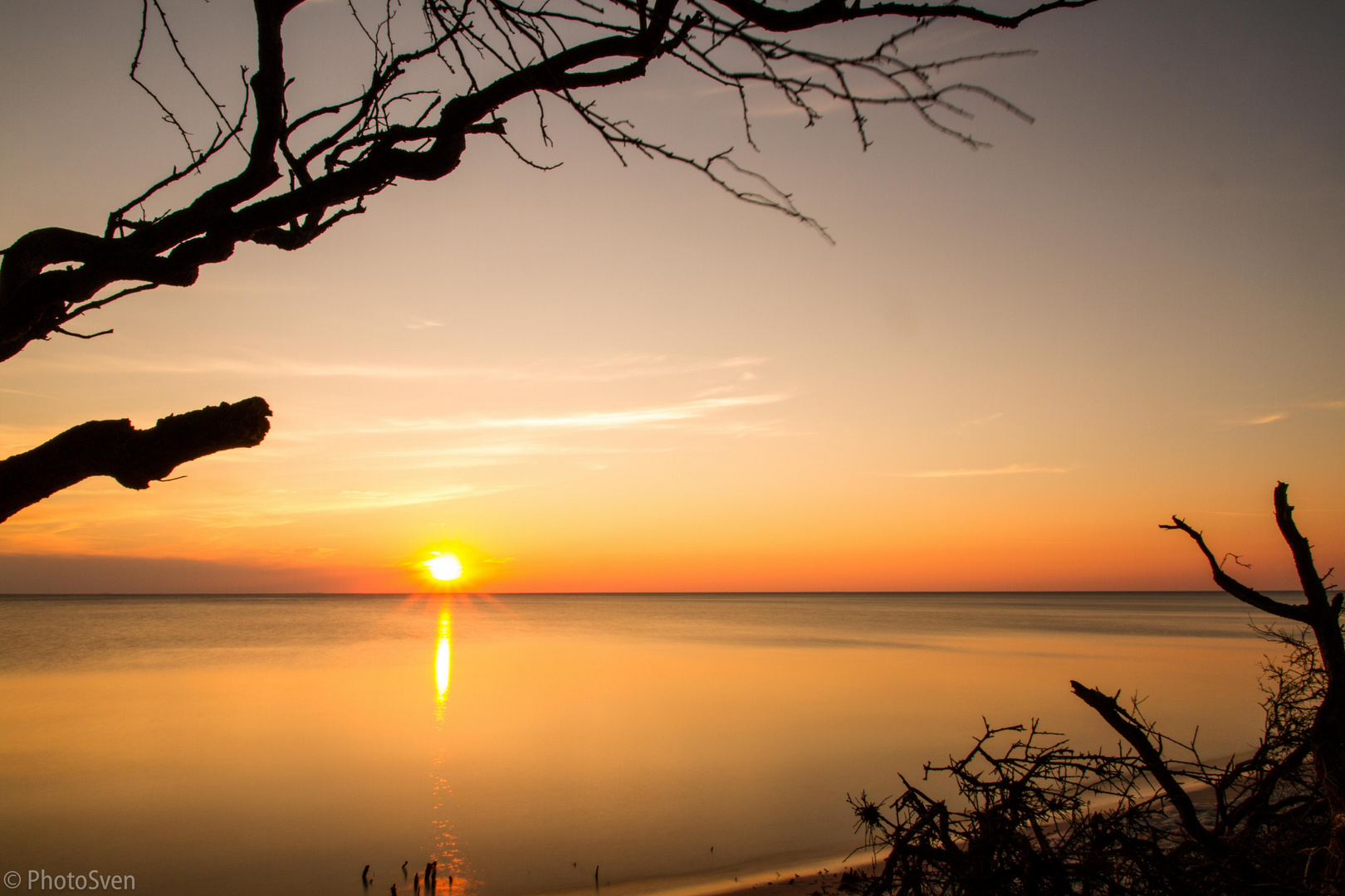 Sonnenuntergang am Weststrand (Darß)