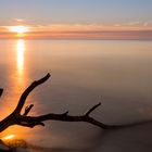 Sonnenuntergang am Weststrand Darß im Herbst