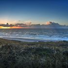 SONNENUNTERGANG AM WESTSTRAND VON WENNINGSTEDT AUF SYLT - FEBRUAR 2017