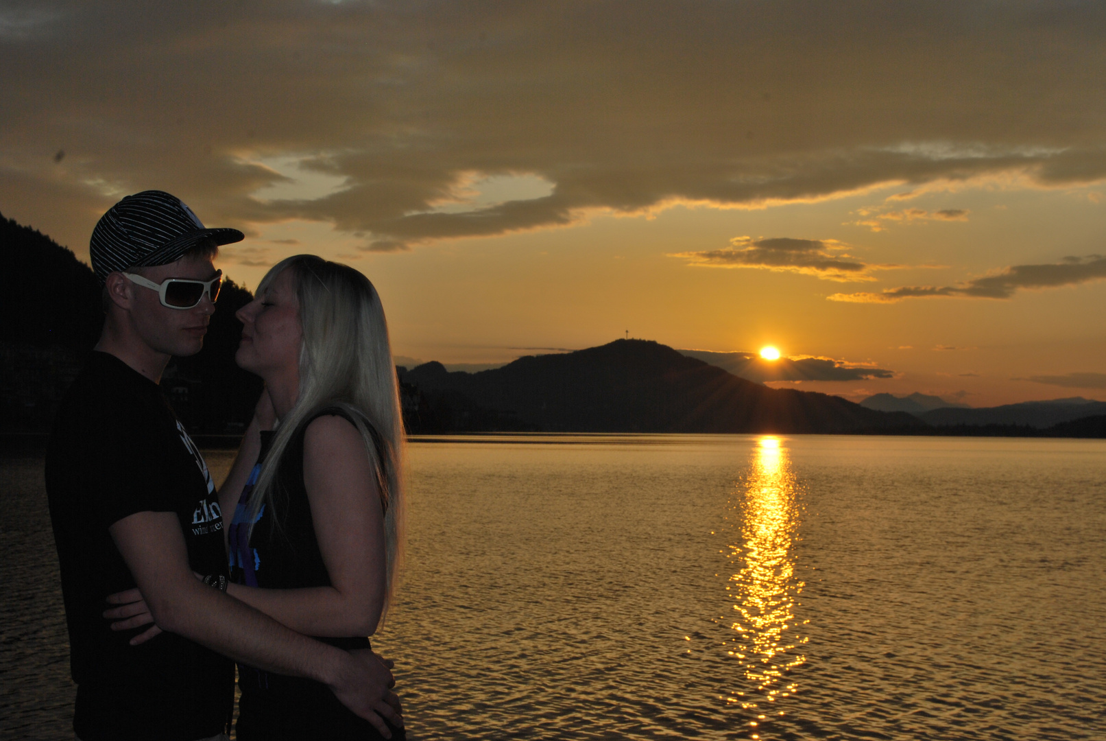 sonnenuntergang am wörtersee