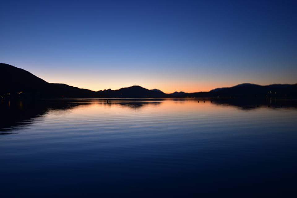 Sonnenuntergang am Wörthersee