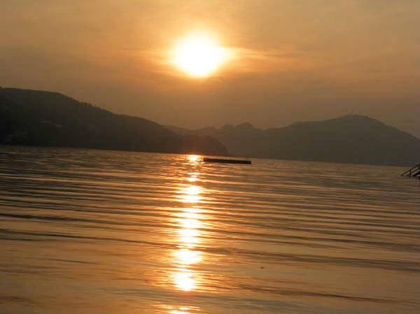 Sonnenuntergang am Wörthersee