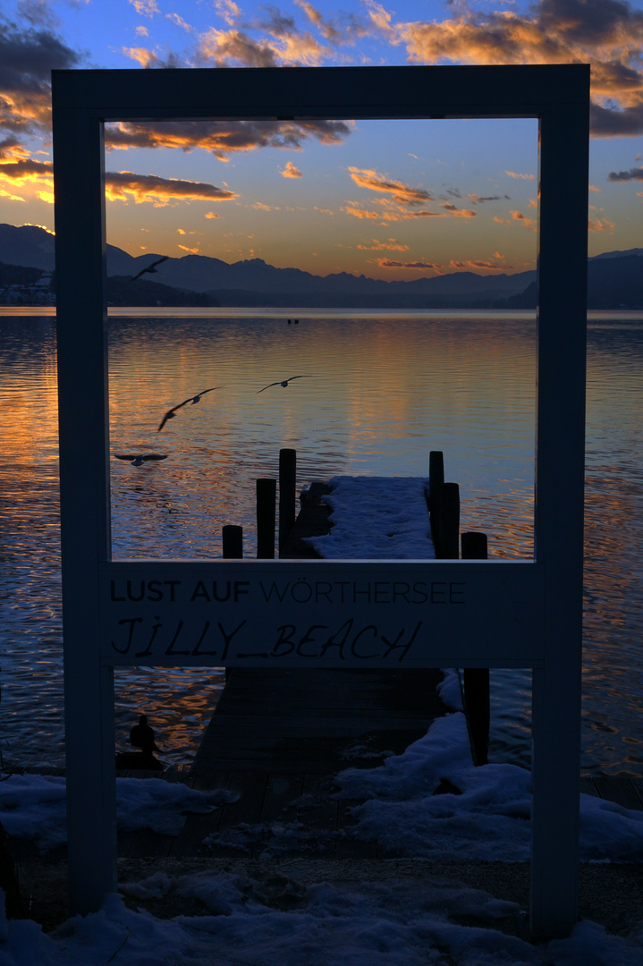 Sonnenuntergang am Wörthersee (Kärnten)