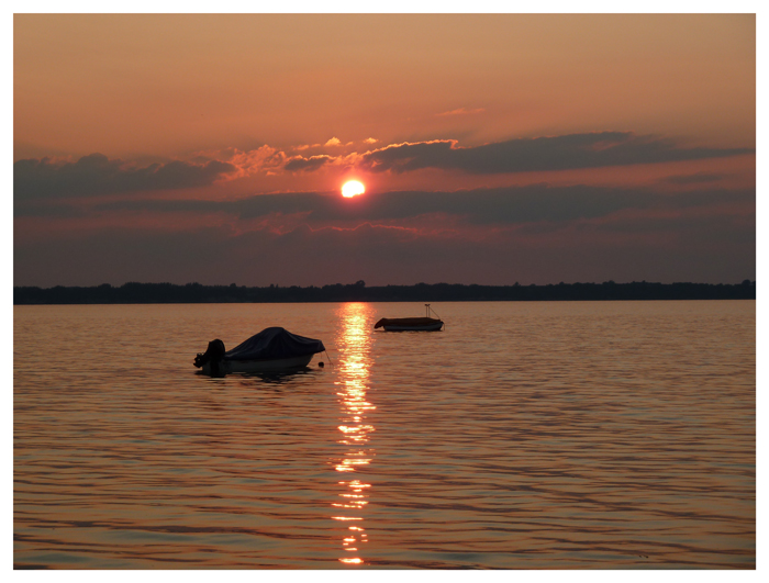 Sonnenuntergang am Wohlenberger Wiek