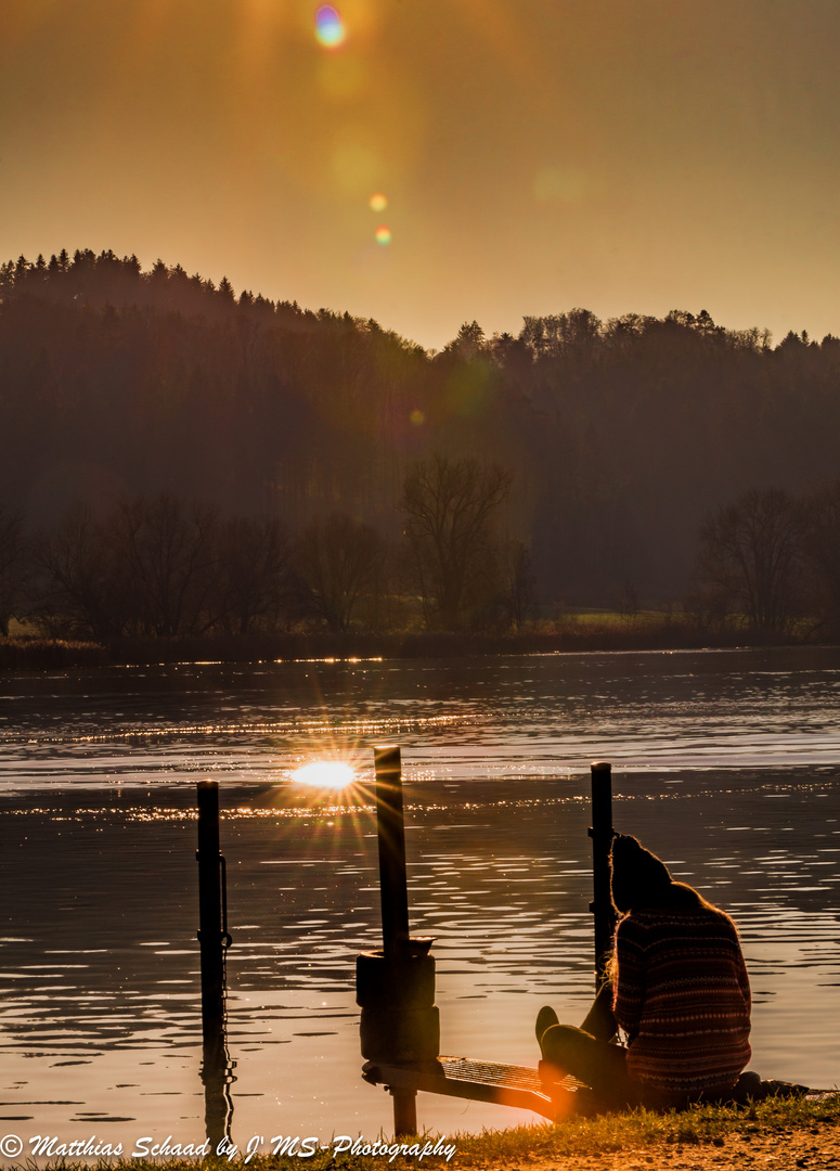 Sonnenuntergang am Wohlensee