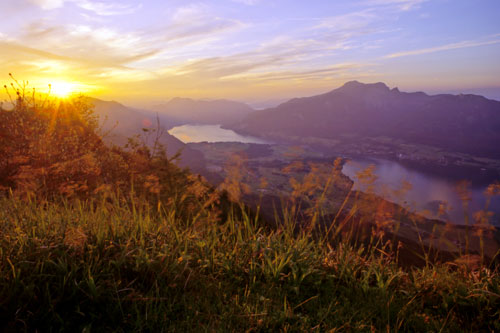 Sonnenuntergang am Wolfgangsee