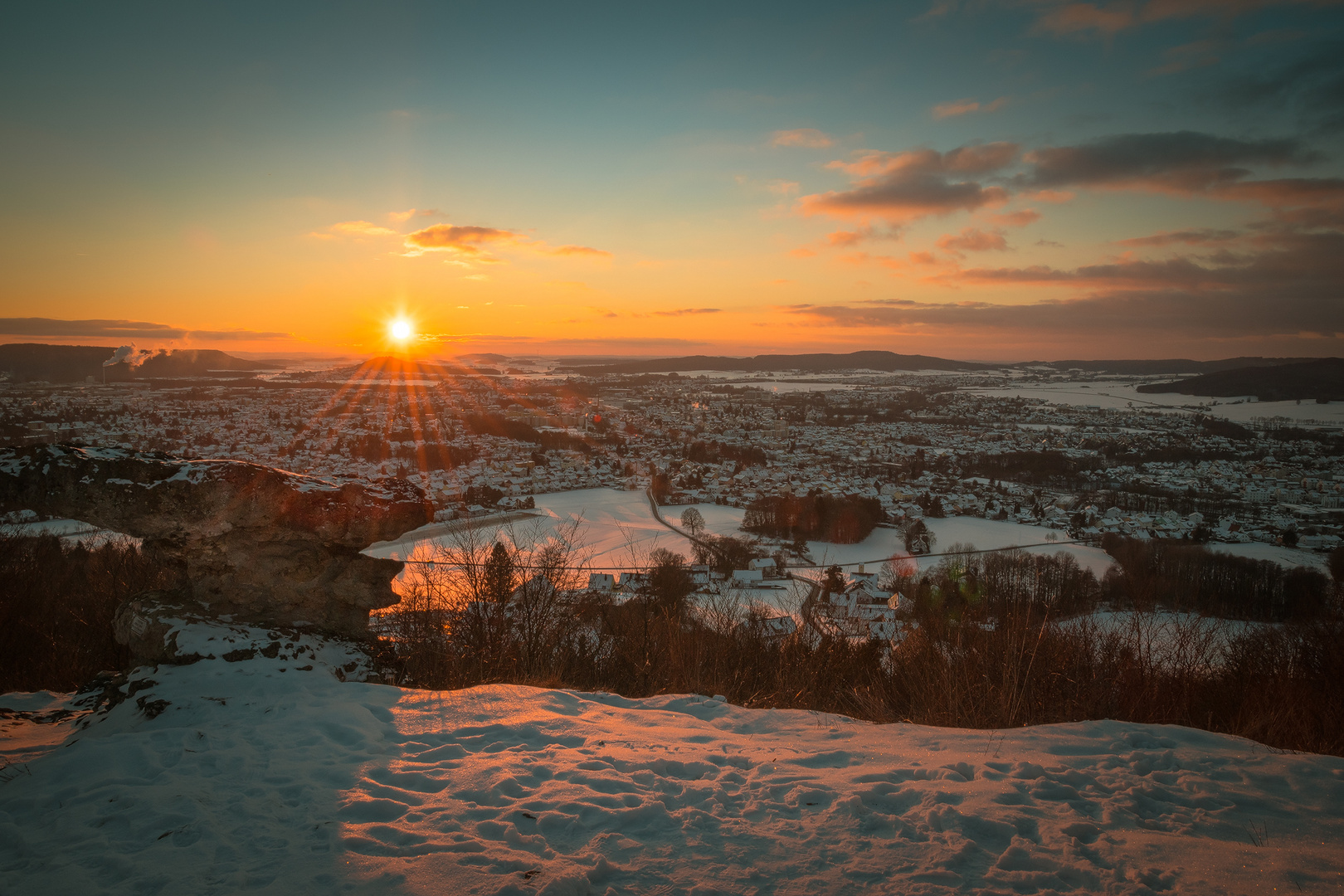 Sonnenuntergang am Wolfstein