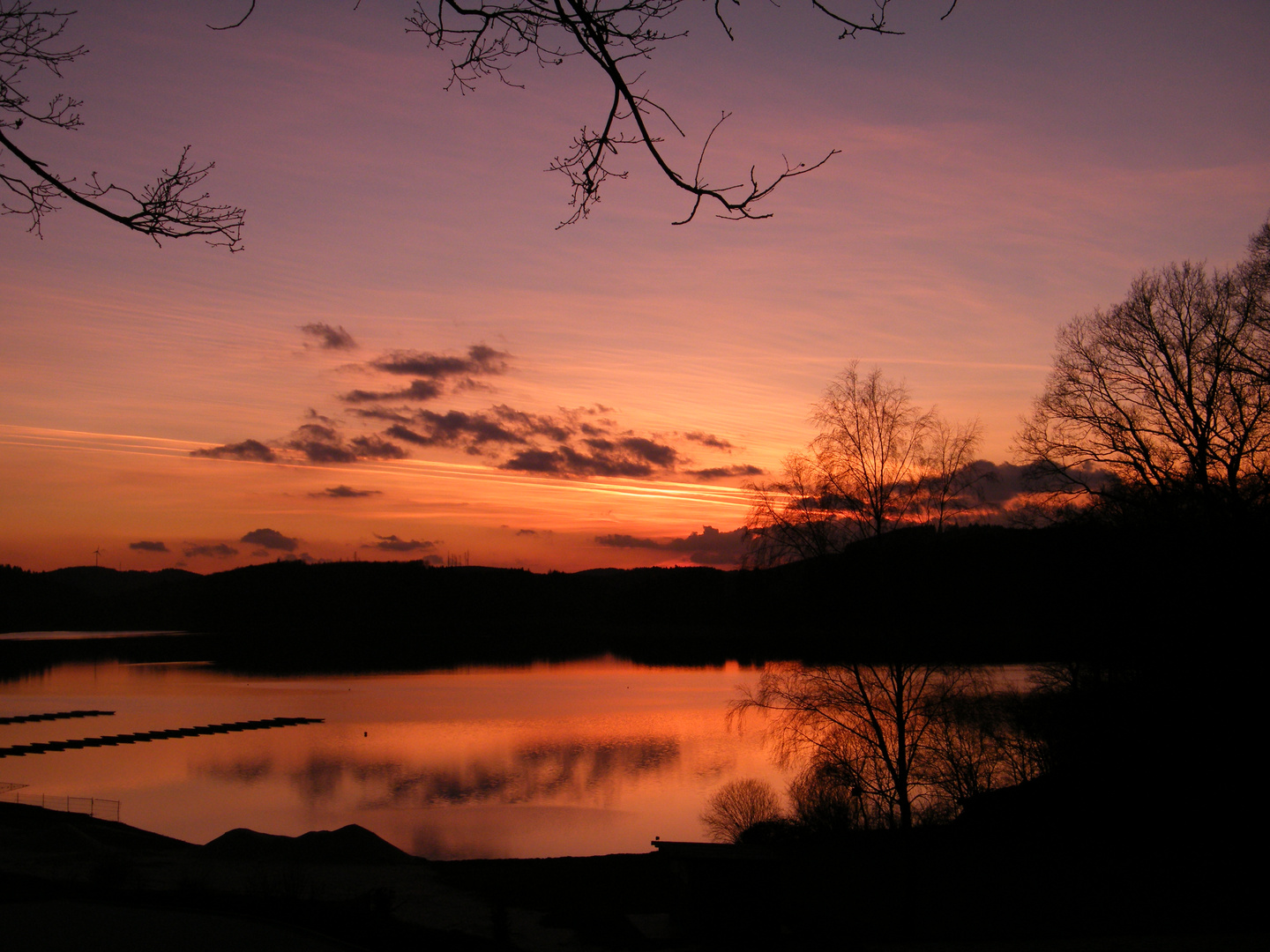 Sonnenuntergang am Wunderschönen Biggesee..