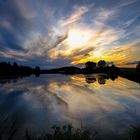 Sonnenuntergang am Zeckener Weiher