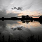 Sonnenuntergang am Zeckener Weiher