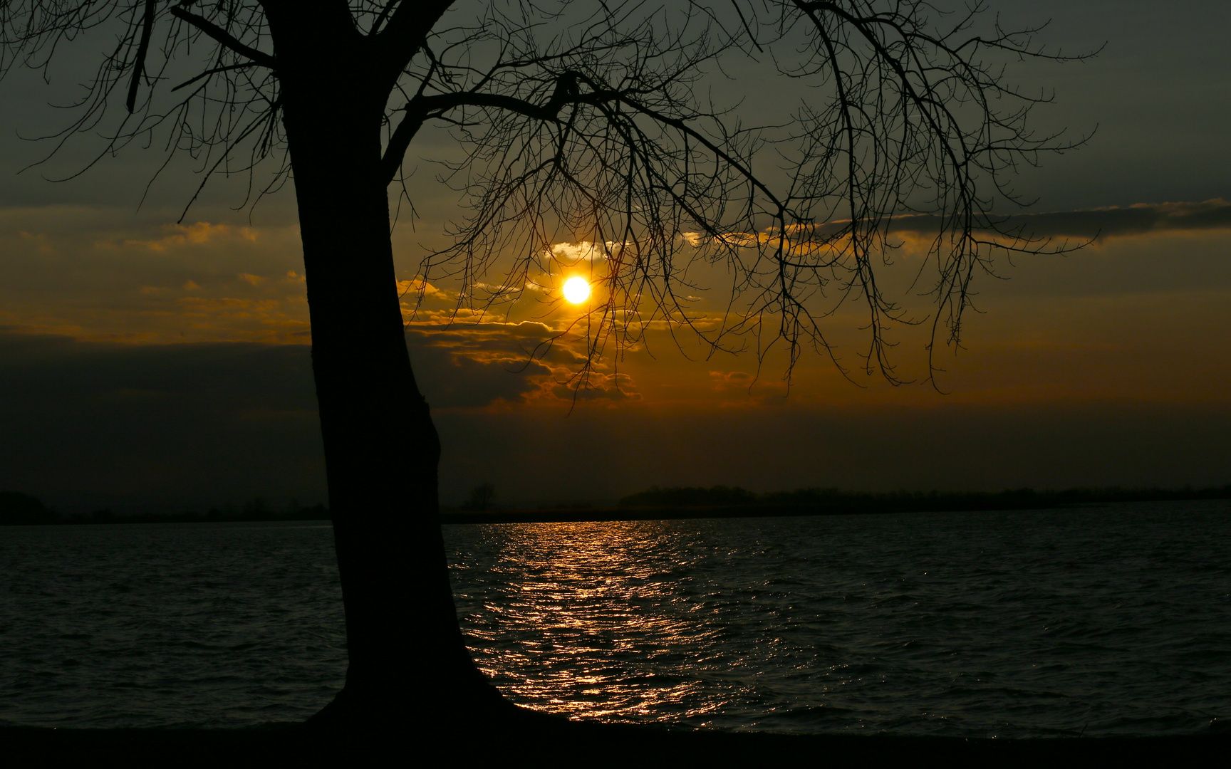 Sonnenuntergang am Zicksee