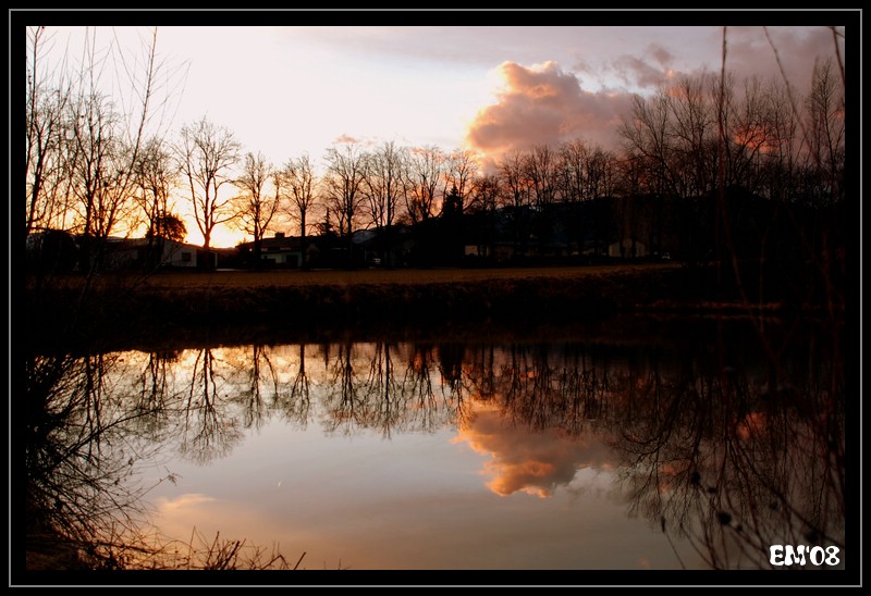 Sonnenuntergang am Ziegelteich