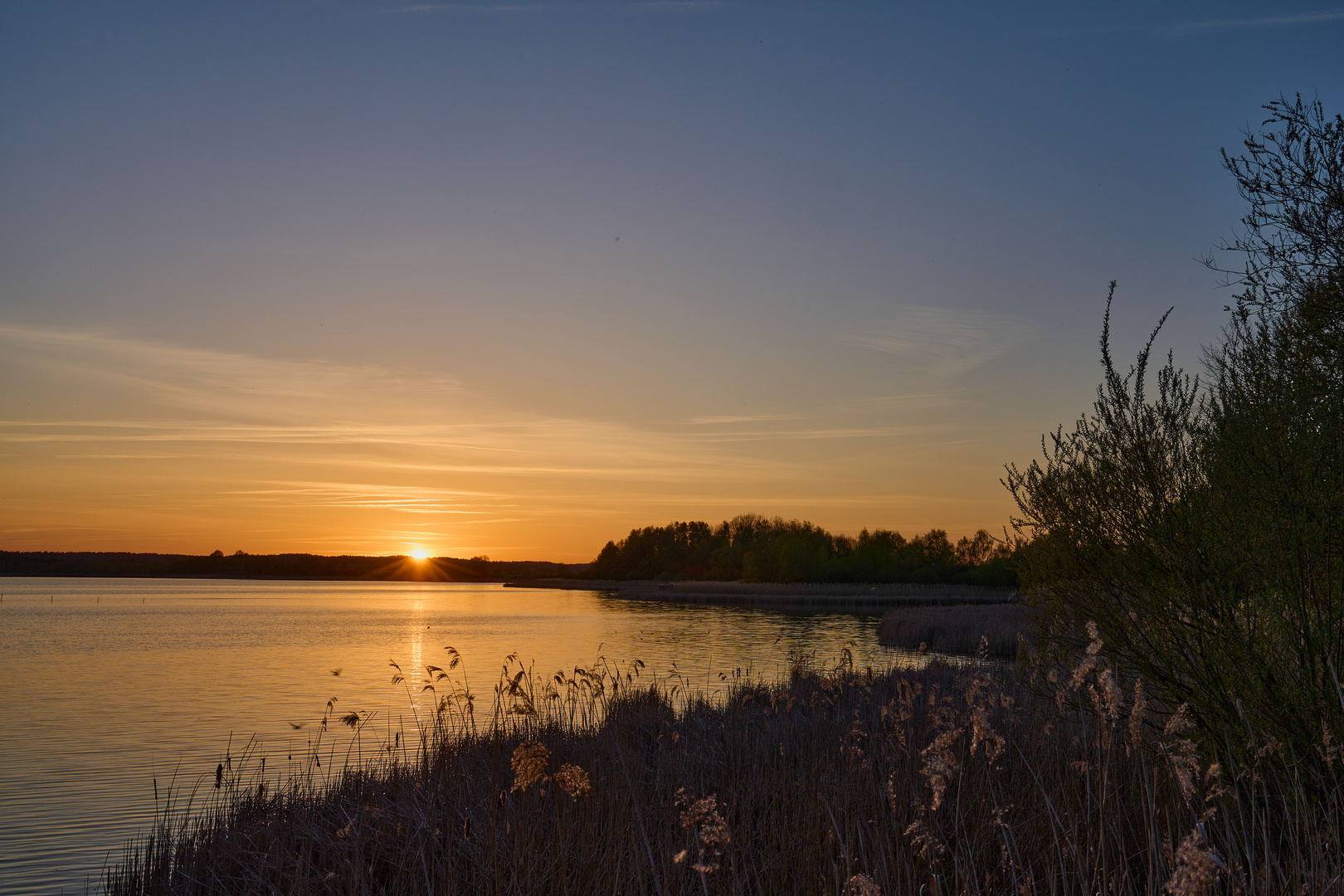 Sonnenuntergang am Zierker See