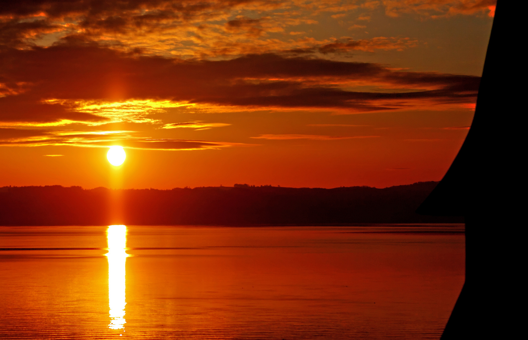 Sonnenuntergang am Zürichsee