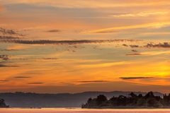 Sonnenuntergang am Zuerichsee