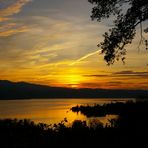 Sonnenuntergang am Zürichsee