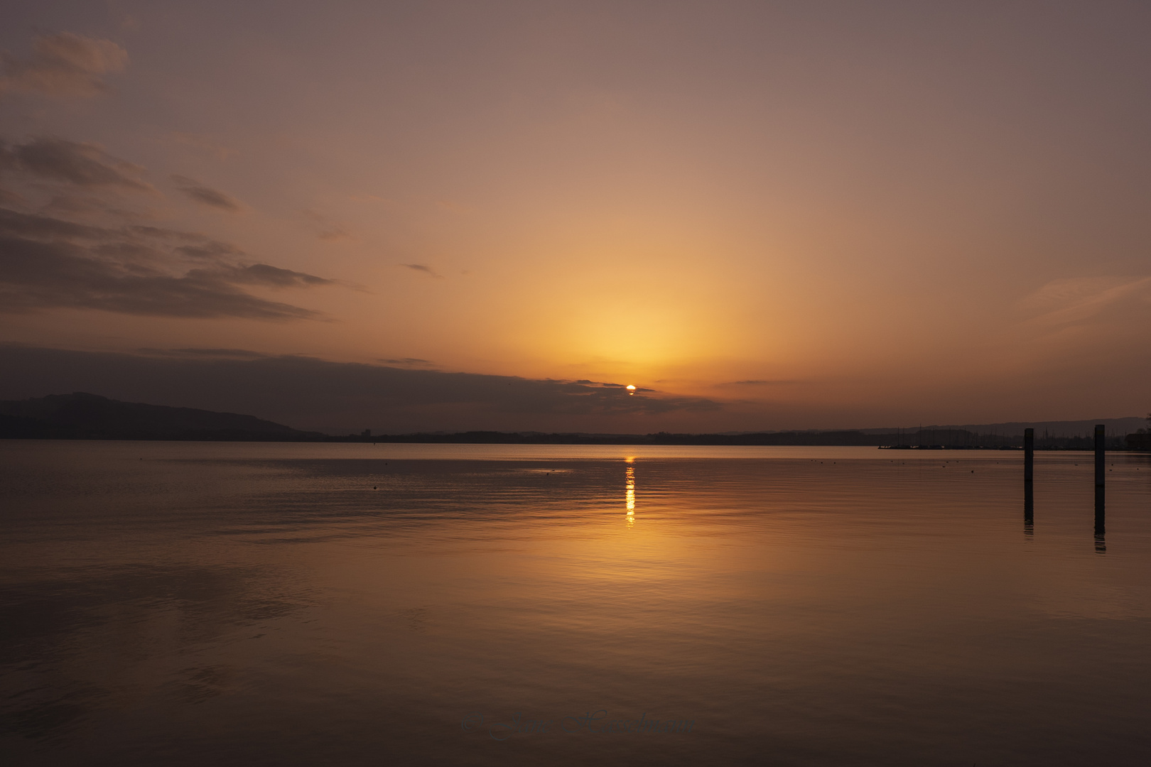 Sonnenuntergang am Zugersee