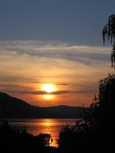 Sonnenuntergang am Zugersee (CH)