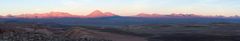 Sonnenuntergang an Andenpanorama