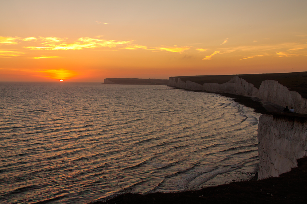 Sonnenuntergang an Beachy Head