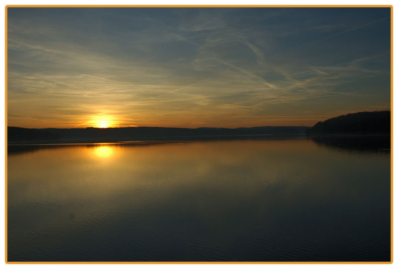 Sonnenuntergang an dem Möhnesee