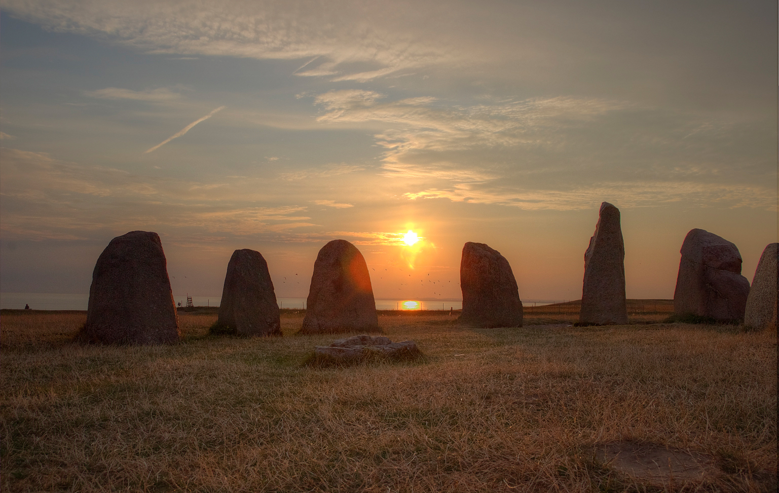 Sonnenuntergang an den Ales Stenar