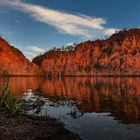 Sonnenuntergang an den Edith Falls 